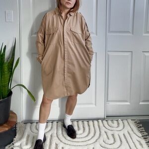 Zara Beige Shirt Jacket